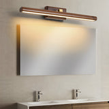Modern Rotatable Wood LED Bathroom Vanity Light Adjustable 3 Color Temperature Dimming Fixture