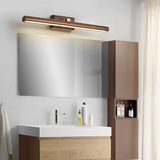 Modern Rotatable Wood LED Bathroom Vanity Light Adjustable 3 Color Temperature Dimming Fixture