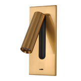 Modern Rotating LED Wall Sconce Adjustable Minimalist Bedside Reading Light Fixture