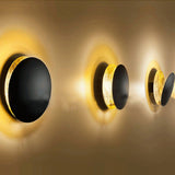 Modern Rotating Moon Design LED Wall Sconce Minimalist Adjustable Bedside Lighting for Stairs and Aisle