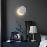 Modern Round 360 Degree Rotatable LED Wall Lamp Adjustable Indoor Sconce Lighting
