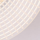 Modern Round Acrylic LED Wall Sconce Stripes Grid Pattern Lighting for Living Room and Bedroom