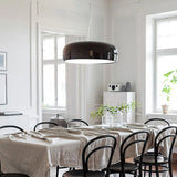 Modern Round Aluminum Pendant Light with Soft Diffused Illumination for Contemporary Interior Decor