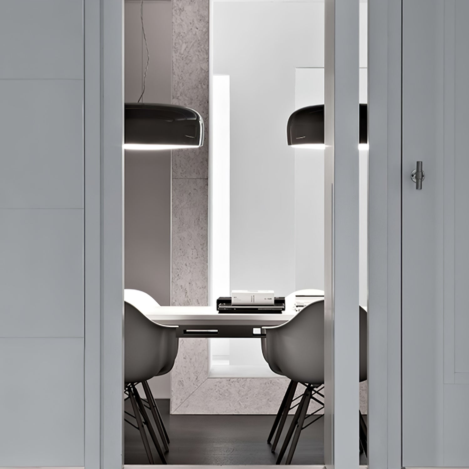 Modern Round Aluminum Pendant Light with Soft Diffused Illumination for Contemporary Interior Decor
