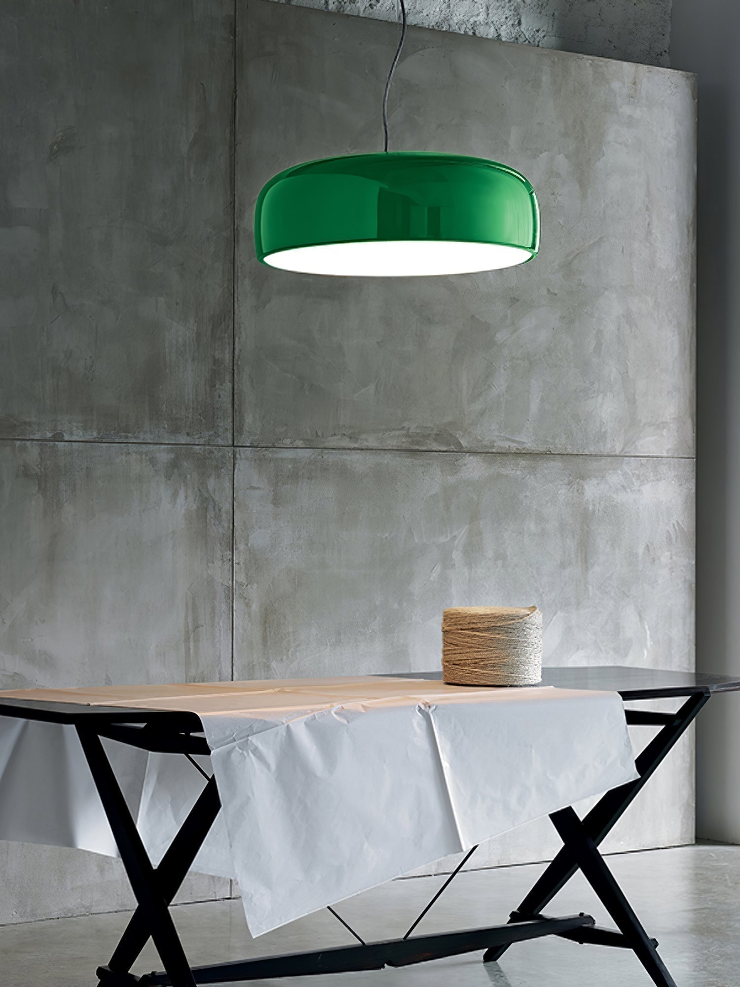 Modern Round Aluminum Pendant Light with Soft Diffused Illumination for Contemporary Interior Decor