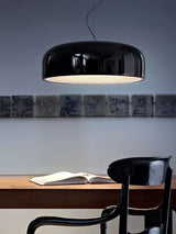 Modern Round Aluminum Pendant Light with Soft Diffused Illumination for Contemporary Interior Decor