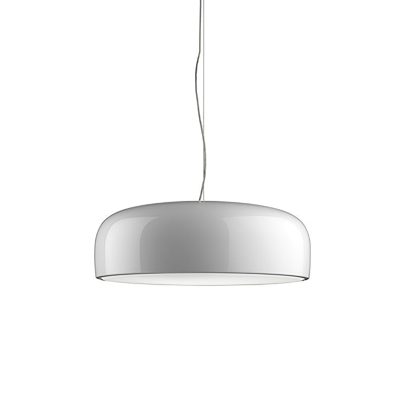 Modern Round Aluminum Pendant Light with Soft Diffused Illumination for Contemporary Interior Decor