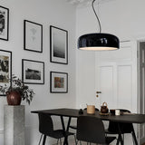 Modern Round Aluminum Pendant Light with Soft Diffused Illumination for Contemporary Interior Decor