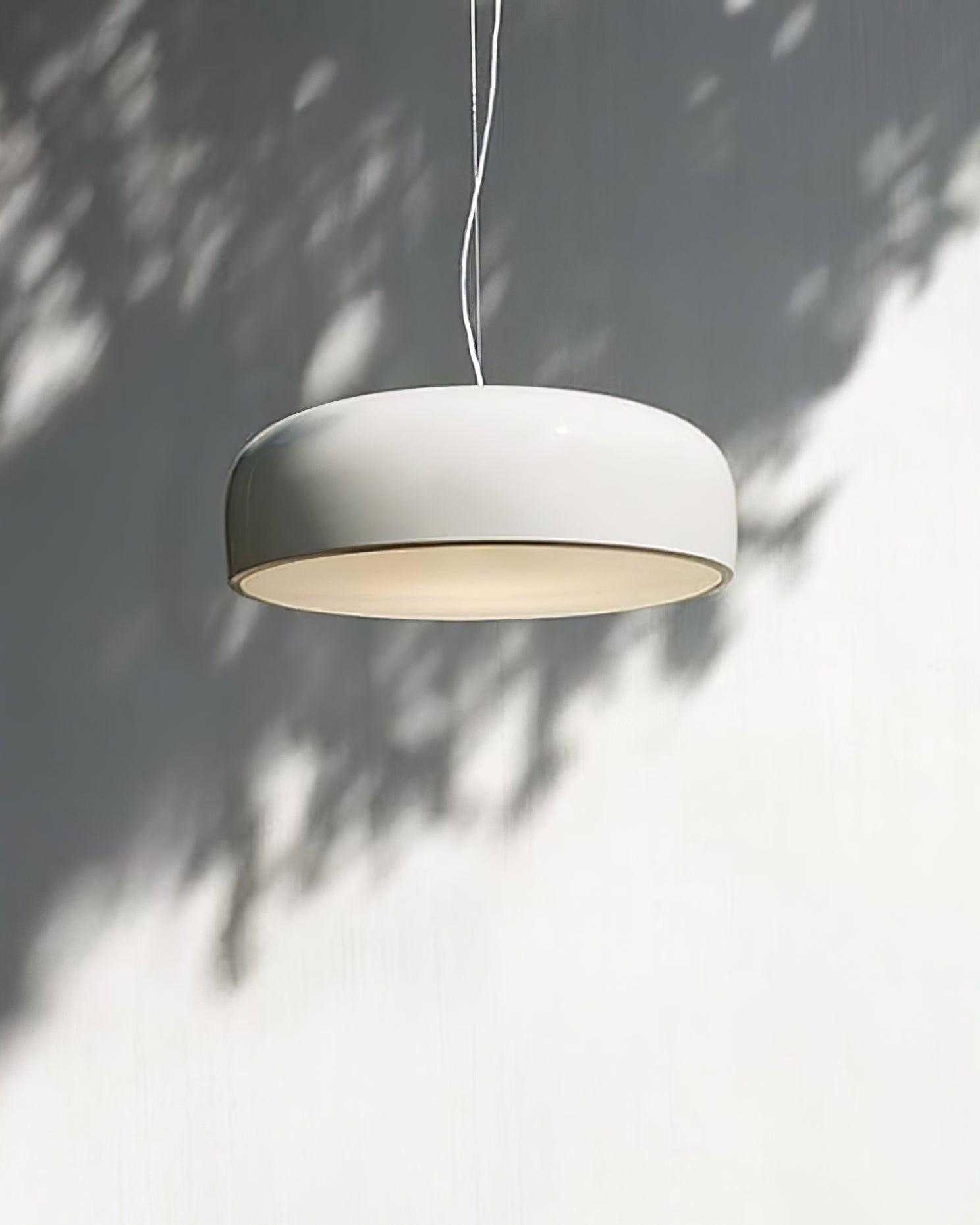Modern Round Aluminum Pendant Light with Soft Diffused Illumination for Contemporary Interior Decor
