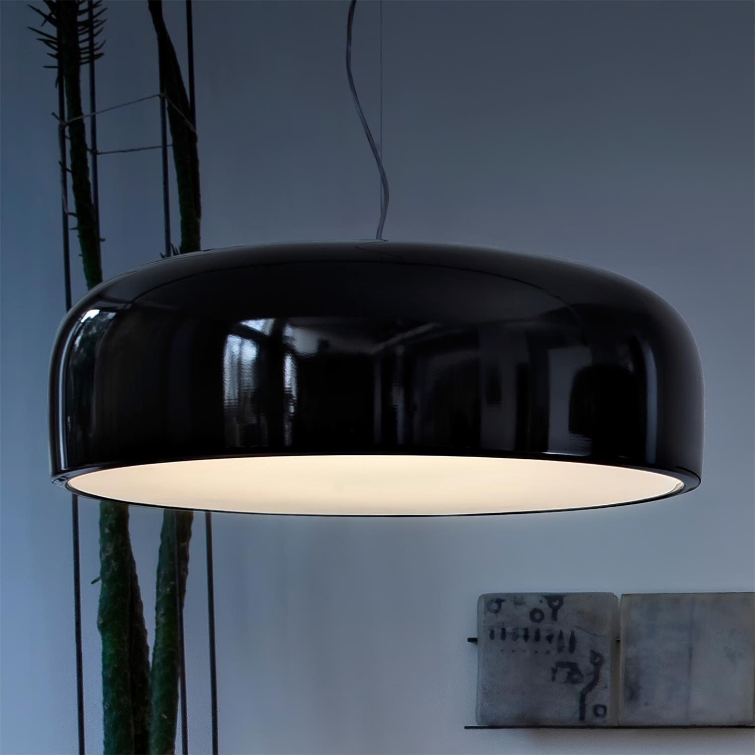 Modern Round Aluminum Pendant Light with Soft Diffused Illumination for Contemporary Interior Decor