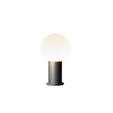 Modern Round Ball LED Outdoor Pathway Lights Waterproof Black Stainless Steel Landscape Garden Lamp