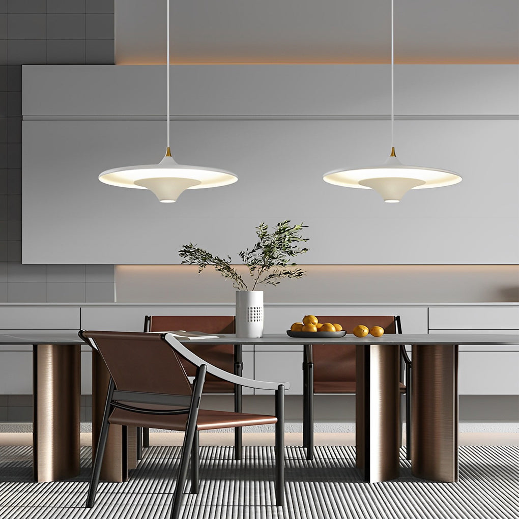 Modern Round COB LED Pendant Light Adjustable Nordic Hanging Lamp for Dining Room