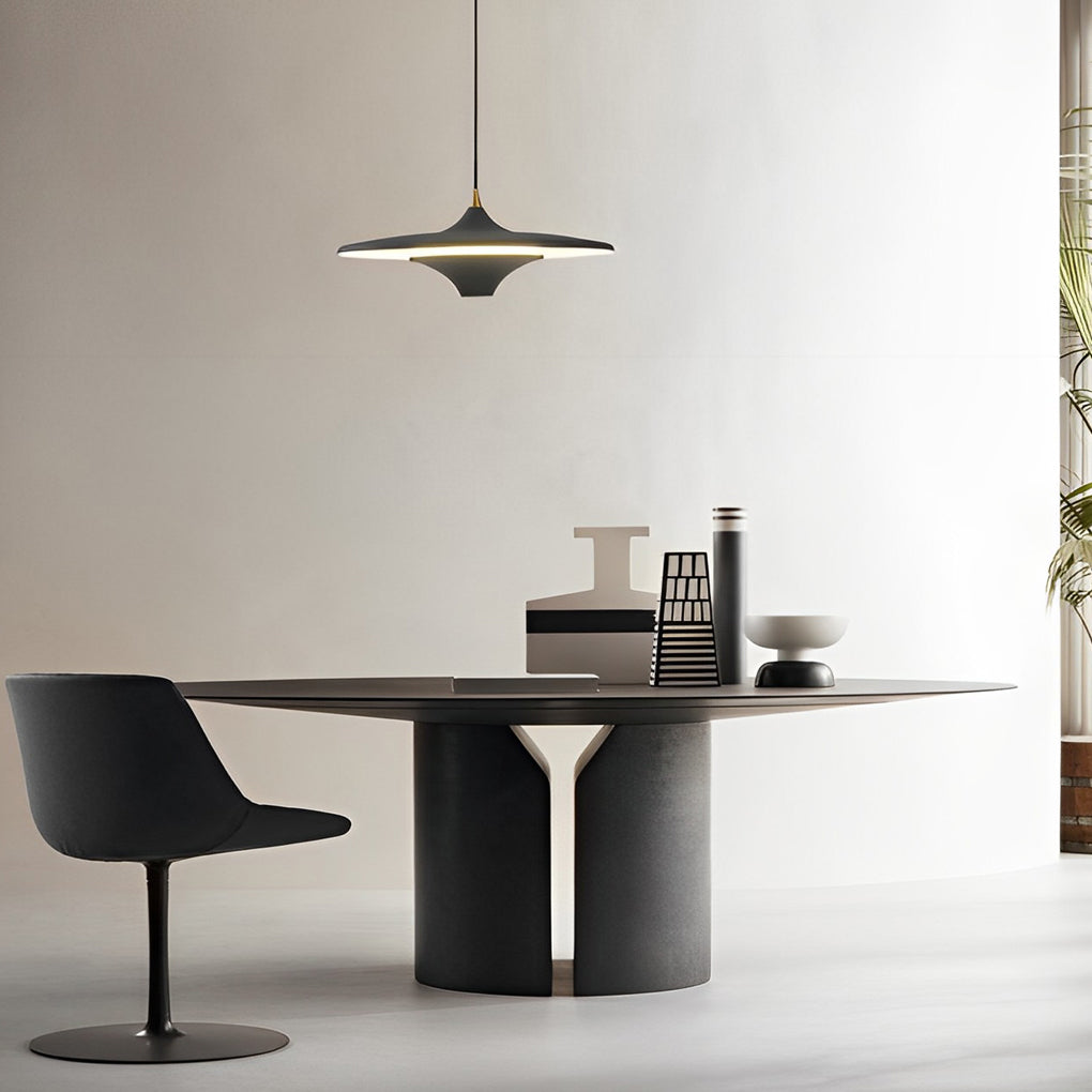 Modern Round COB LED Pendant Light Adjustable Nordic Hanging Lamp for Dining Room