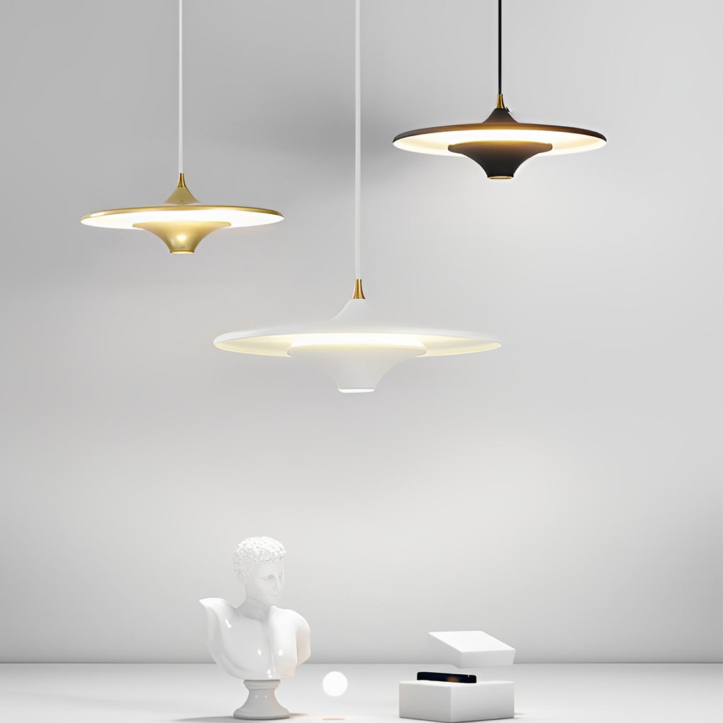 Modern Round COB LED Pendant Light Adjustable Nordic Hanging Lamp for Dining Room