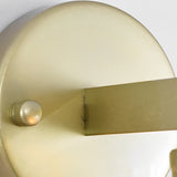 Modern Round Crystal Glass Wall Sconce Plug In Luxury Postmodern Lighting for Bedroom