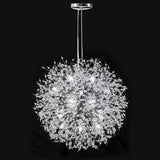 Modern Round Crystal LED Pendant Light Elegant Antique Chandelier for Dining and Living Rooms