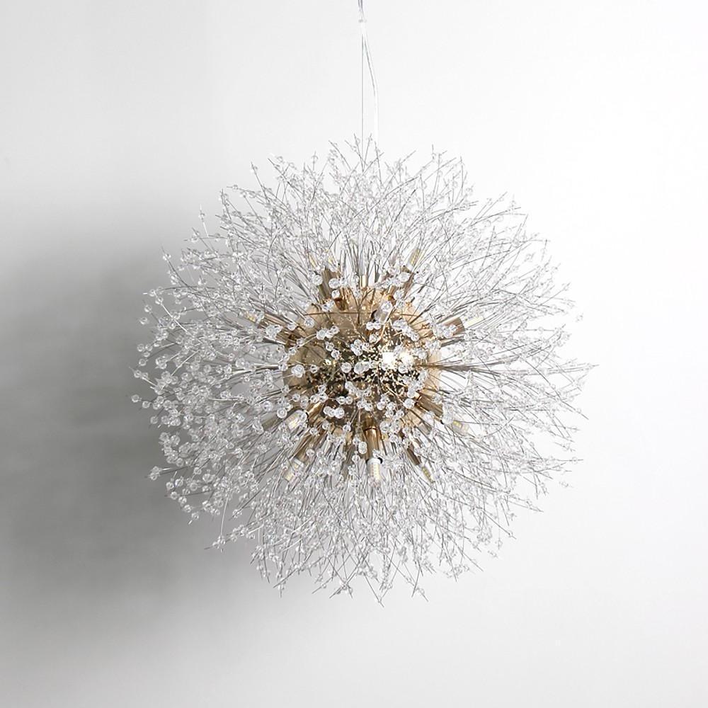 Modern Round Crystal LED Pendant Light Elegant Antique Chandelier for Dining and Living Rooms