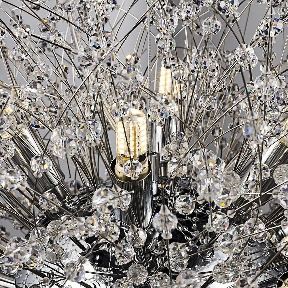 Modern Round Crystal LED Pendant Light Elegant Antique Chandelier for Dining and Living Rooms