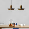 Modern Round Flying Saucer LED Pendant Light Electroplated Iron Kitchen Island Hanging Lamp