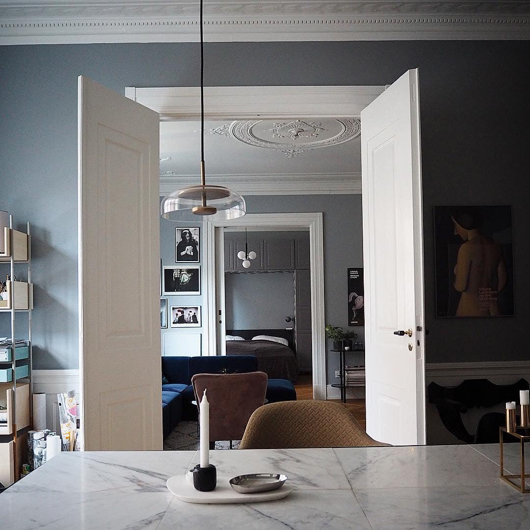 Modern Round Glass and Brass Pendant Light Fixture for Contemporary Interior Lighting