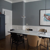 Modern Round Glass and Brass Pendant Light Fixture for Contemporary Interior Lighting