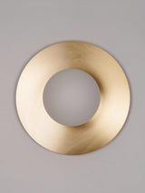 Modern Round Glass Art Sconce Wall Lamp Celestial Moon Design for Hallway and Bedroom