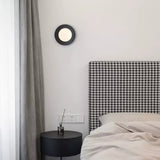 Modern Round Glass Art Sconce Wall Lamp Celestial Moon Design for Hallway and Bedroom