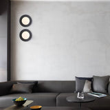 Modern Round Glass Art Sconce Wall Lamp Celestial Moon Design for Hallway and Bedroom
