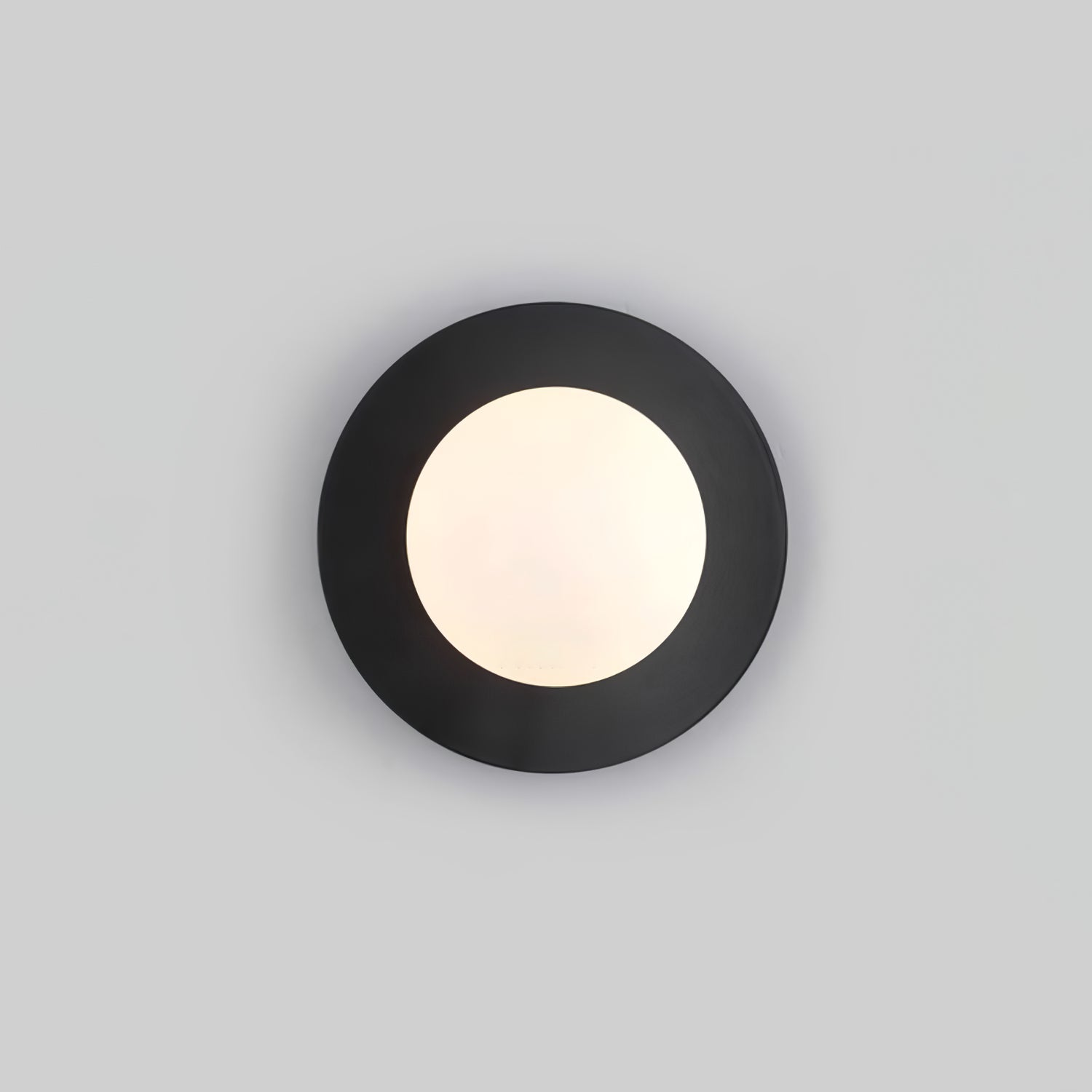 Modern Round Glass Art Sconce Wall Lamp Celestial Moon Design for Hallway and Bedroom