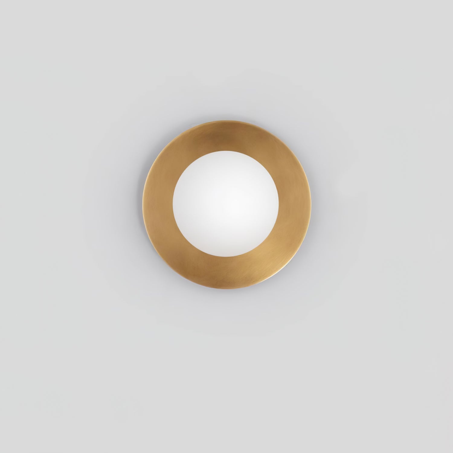 Modern Round Glass Art Sconce Wall Lamp Celestial Moon Design for Hallway and Bedroom