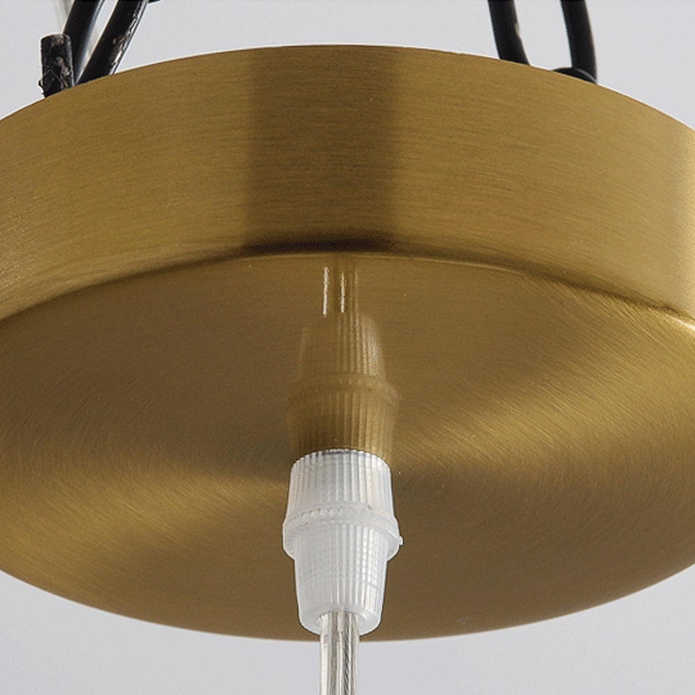 Modern Round Glass Sphere Pendant Light Nordic Hanging Ceiling Fixture for Home