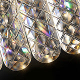 Modern Round K9 Crystal LED Chandelier Luxury 3 Step Dimming Pendant Lighting