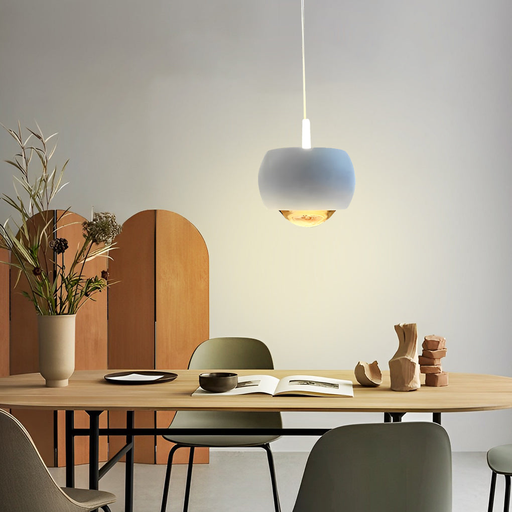 Modern Round LED Adjustable Height Kitchen Pendant Light Aluminum Chandelier