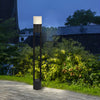 Modern Round LED Outdoor Post Light Minimalist Waterproof Garden Pathway Pole Lamp