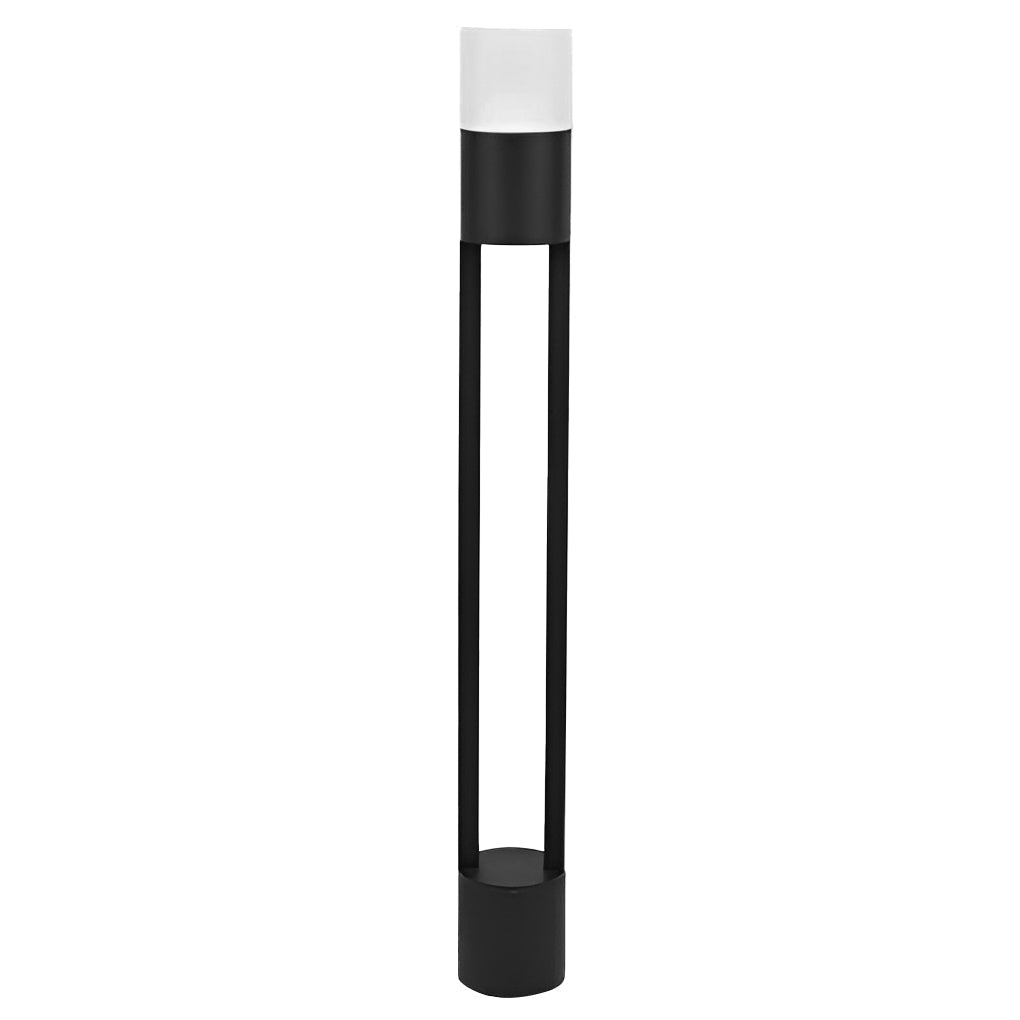 Modern Round LED Outdoor Post Light Minimalist Waterproof Garden Pathway Pole Lamp