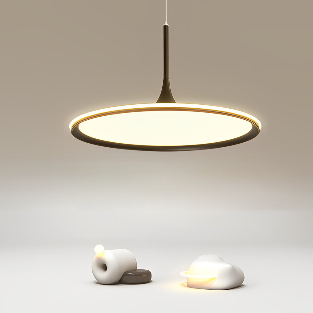Modern Round LED Pendant Light for Dining Room and Bedroom Minimalist Nordic Chandelier
