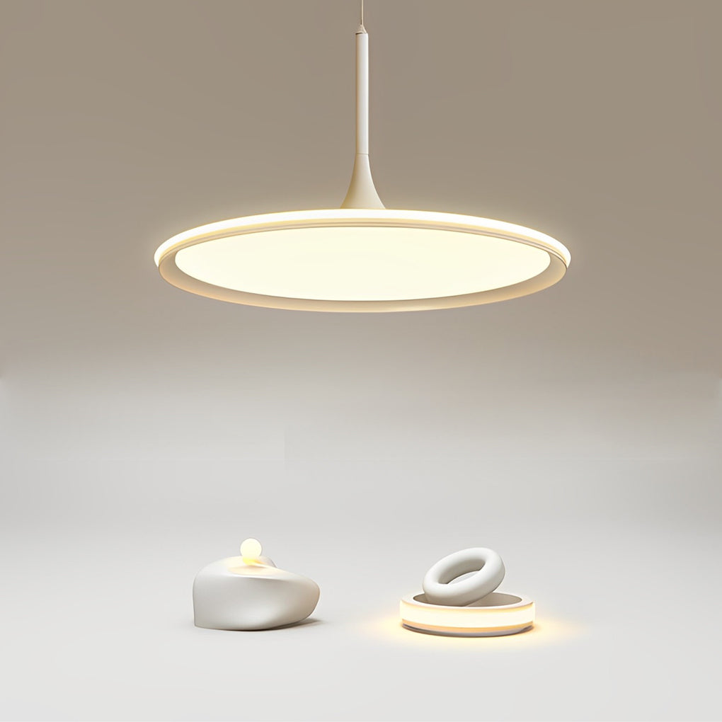 Modern Round LED Pendant Light for Dining Room and Bedroom Minimalist Nordic Chandelier