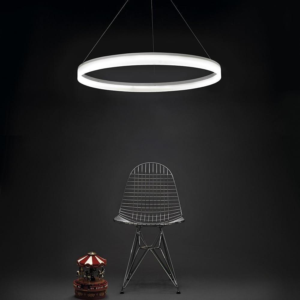 Modern Round LED Pendant Light for Kitchen Island and Contemporary Living Spaces
