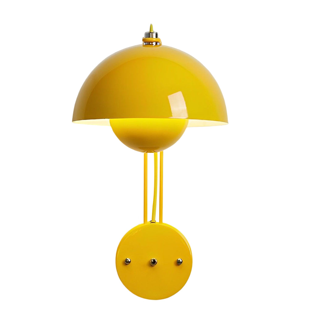 Modern Round Metal Wall Sconce with Three Step Dimming Nordic Circular Iron Wall Lamp