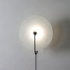Modern Round Natural Alabaster LED Plug In Wall Sconce Ambient Indoor Lighting Fixture