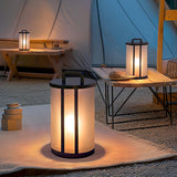 Modern Round Pillar Acrylic Lantern Outdoor Landscape Light for Garden and Pathway