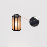 Modern Round Pillar Acrylic Lantern Outdoor Landscape Light for Garden and Pathway