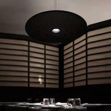 Modern Round Plate LED Pendant Light Minimalist Hanging Lamp for Kitchen Island