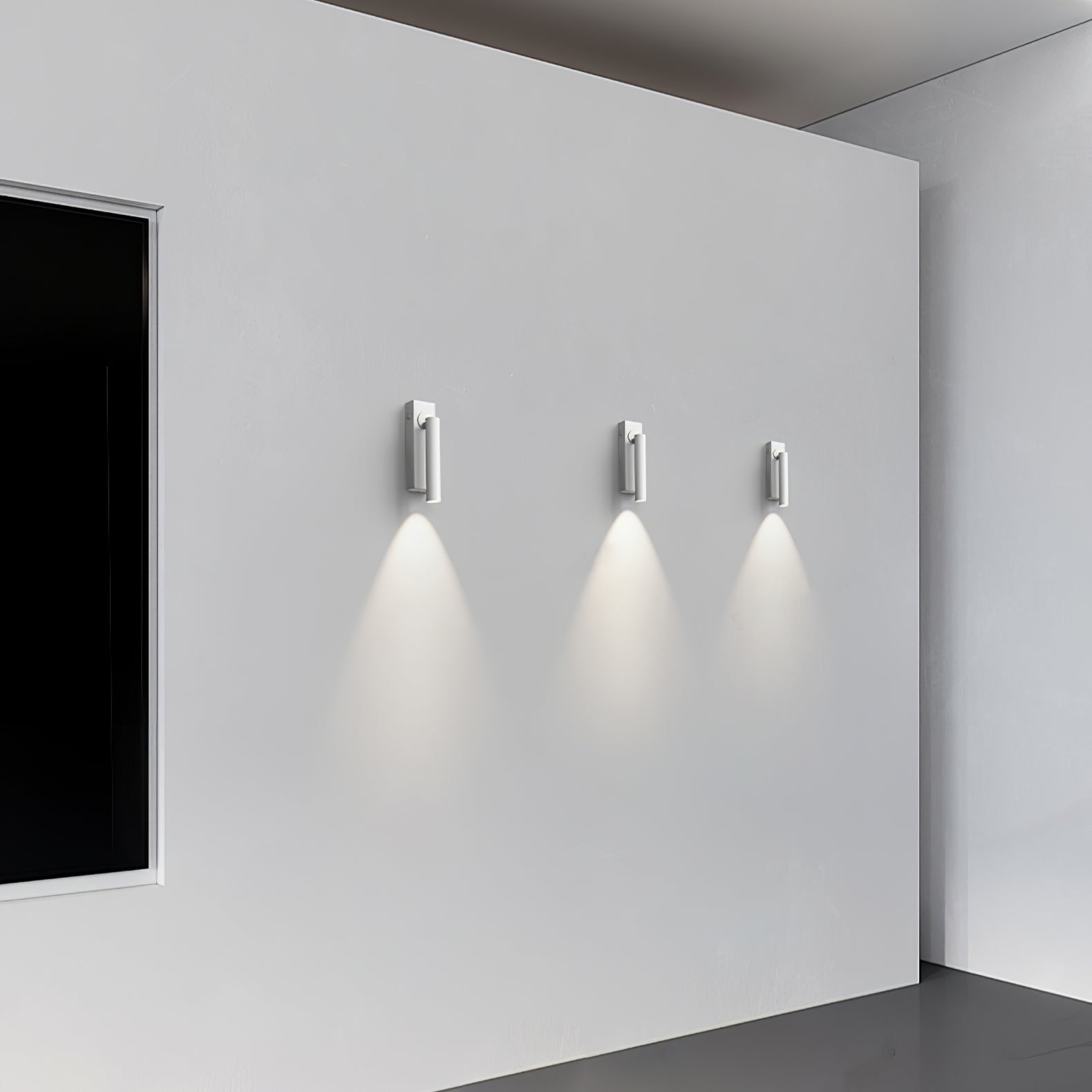 Modern Round Recessed LED Bedside Wall Lamp Metal Sconce for Minimalist Interior Lighting