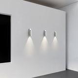 Modern Round Recessed LED Bedside Wall Lamp Metal Sconce for Minimalist Interior Lighting
