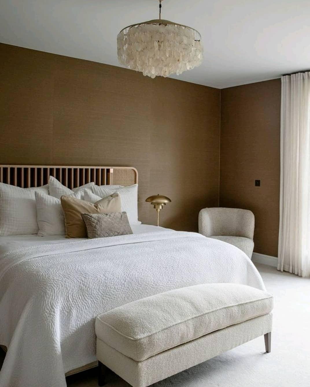 Modern Round Shell Pendant Light Coastal Chandelier for Living Room and Bedroom