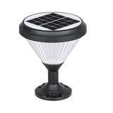 Modern Round Solar Post LED Pier Mount Light Waterproof Outdoor Lighting for Garden Fence and Gate