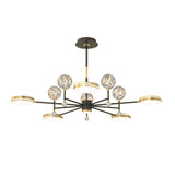 Modern Round Star Ball Glass Ceiling Light with 3 Step Dimming for Bedroom and Living Room