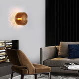 Modern Round Sunflower LED Wall Sconce Creative Aluminum Decorative Indoor Light Fixture