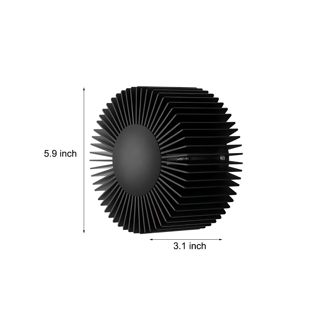 Modern Round Sunflower LED Wall Sconce Creative Aluminum Decorative Indoor Light Fixture